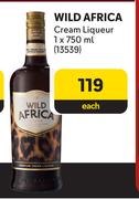 Wild Africa Cream Liqueur-750ml Each