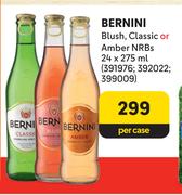 Bernini Blush, Classic Or Amber NRBs-24 x 275ml Per Case