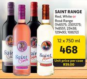 Saint Range Red, White Or Rose Range-12 x 750ml