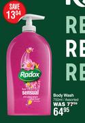 Radox Body Wash Assorted-750ml 