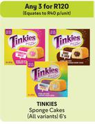 Tinkies Sponge Cakes (All Variants)-For Any 3 x 6's
