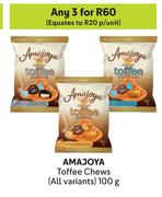 Amajoya Toffee Chews (All Variants)-For Any 3 x 100g