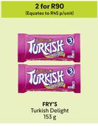 Fry's Turkish Delight-For 2 x 153g