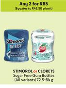 Stimorol Or Clorets Sugar Free Gum Bottles (All Variants)-For Any 2 x 72.5-84g