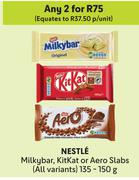 Nestle Milkybar, Kitkat Or Aero Slabs (All Variants)-For 2 x 135g-150g