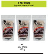 M Dry Wors-For 3 x 150g