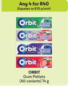 Orbit Gum Pellets (All Variants)-For Any 4 x 14g