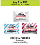 Fisherman's Friend Lozenges (All Variants)-For 3 x 25g