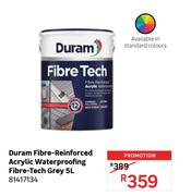 Duram Fibre-Reinforced Acrylic Waterproofing Fibre-Tech Grey 81417134-5Ltr