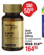 Dis-Chem Gold 5-HTP 220mg 30 Vegecapsules