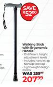 Walking Stick With Ergonomic Handle 141674