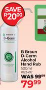 B Barun D-Germ Alcohol Hand Rub-500ml