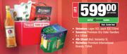 Heineken Lager UCL 8x330ml+Savanna Premium Handies 6x330ml+4th Street 5L+Richelieu Brandy 750ml