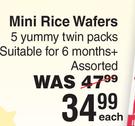 Kiddylicious Mini Rice Wafers-Each