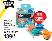 Tommee Tippee Pop-Ups Freezer Pots & Tray-Each