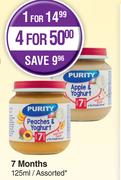 Purity 7 Months Assorted-For 1 x 125ml 