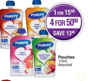 Purity Puches Assorted-For 4 x 110ml