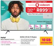 Hisense 75" (191cm) Premium UHD Smart TV 75A6GS-On My Gig 5 Data