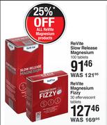 ReVite Magnesium Fizzy-30 Effervescent Tablets