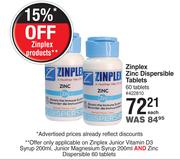 Zinplex Zinc Dispersible-60 Tablets Each