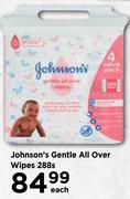 Johnson's Gentle All Over Wipes 288s Pack-Each