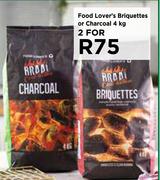 Food Lover's Briquettes Or Charcoal-For 2 x 4kg
