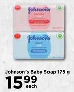 Johnson's Baby Soap-175g Each