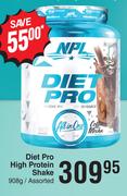NPL Diet Pro High Protein Shake Assorted-908g