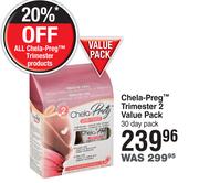 Chela-Preg Trimester 2 Value Pack 30 Day Pack