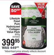 Lifestyle Food Pure Hydrolyzed Collagen Value Pack-600g