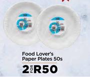 Food Lover's Paper Plates-For 2 x 50s