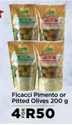 Ficacci Pimento Or Pitted Olives-For 4 x 200g