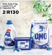Omo Auto 2Kg, Liquid 1.5L Or Capsules 17s-For 2