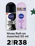 Nivea Roll On Assorted-For 2 x 50ml