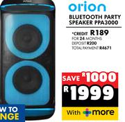 Orion Bluetooth Party Speaker PPA3000