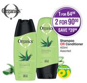 Organics Shampoo Or Conditioner Assorted-400ml