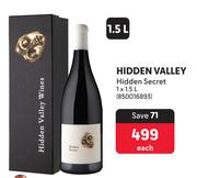 Hidden Valley Hidden Secret-1.5L Each