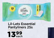 Lil-Lets Essential Pantyliners-25s Each