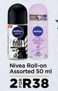 Nivea Roll On Assorted-For 2 x 50ml