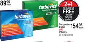 Turbovite Excel Or Vitality-20 x 8g Sachets Each