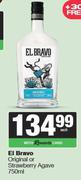 EL Bravo Original Or Strawberry Agave-750ml Each