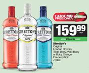 Stretton's Original London Dry Gin,Triple Berry,Wild Berry Or Ruby Orange Flavoured Gin-750ml Each