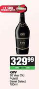 KWV 10 Year Old Potstill Barrel Select-750ml