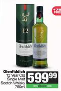 Glenfiddich 12 Year Old Single Malt Scotch Whisky-750ml 