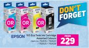 Epson 103 Eco Tank Ink Cartridge Assorted Colours-Each