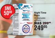 NPL Night Time Burn 90 Capsules