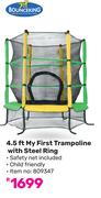 Bounceking 4.5 Ft My First Trampoline With Steel Ring