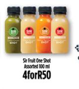 Sir Fruit One Shot Assorted-4x100ml