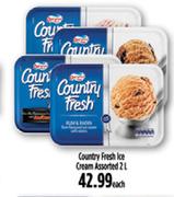 Country Fresh Ice Cream-2L Each