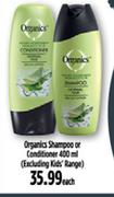 Organic Shampoo Or Conditioner(Excluding Kid's Range)-400ml Each